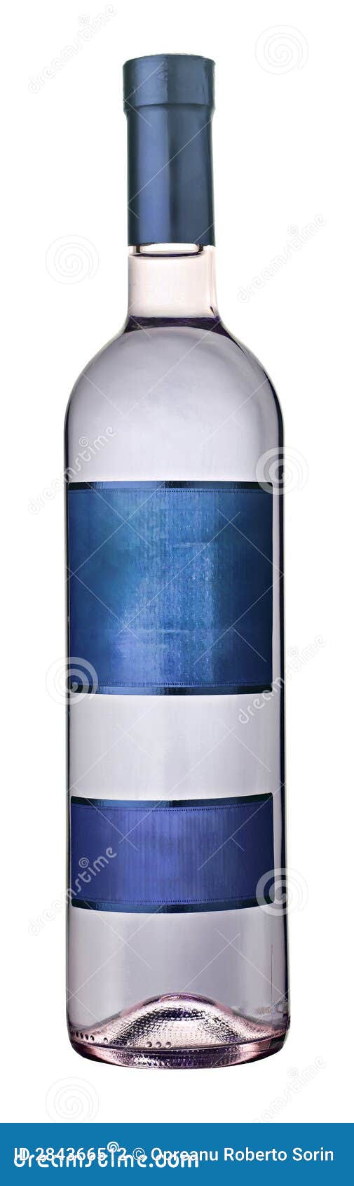 Bottle of Wine with Blue Labels Stock Photo Image of vineyard, bottle