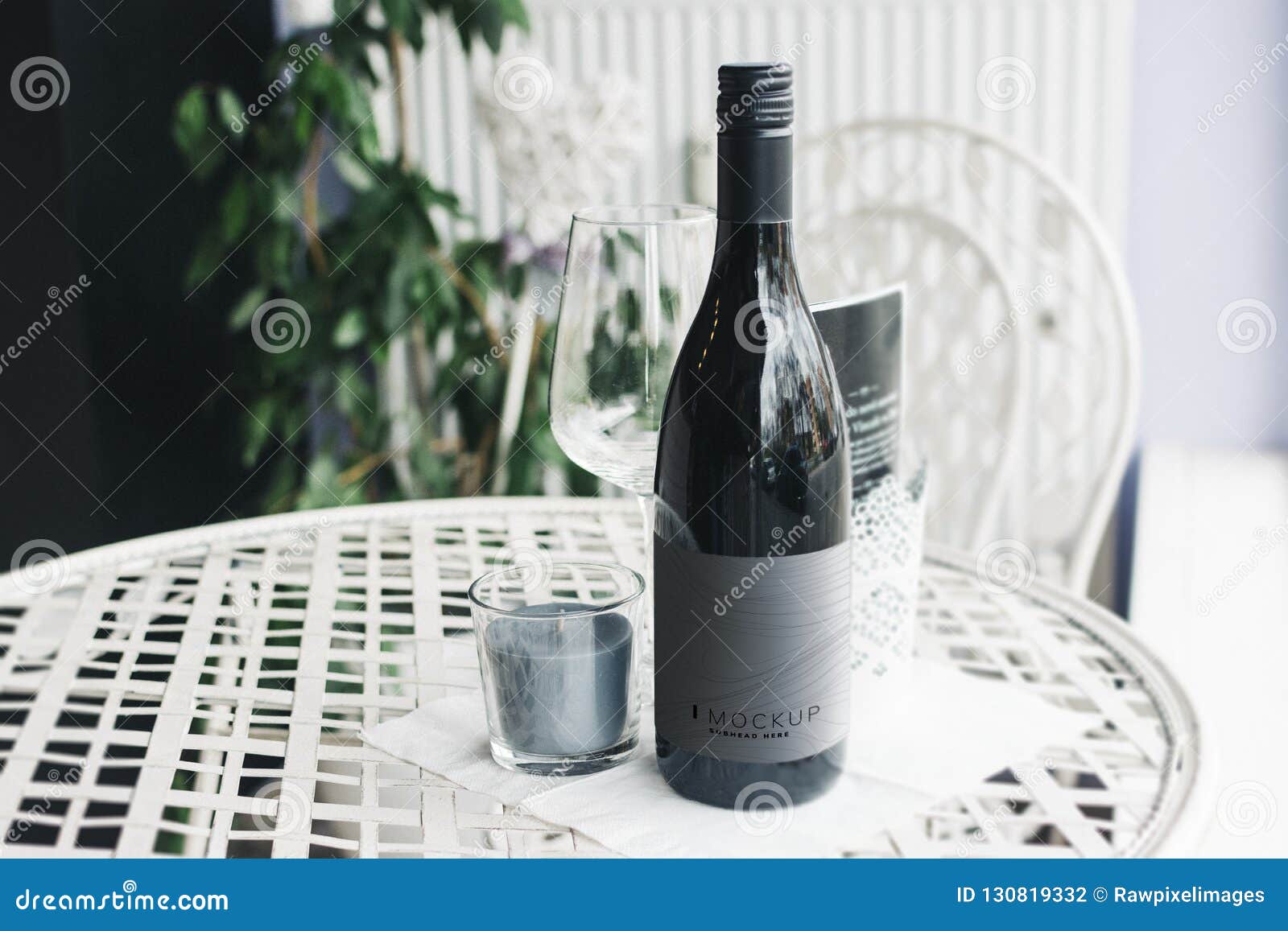 A Bottle of Wine for the Day Stock Photo Image of beverage
