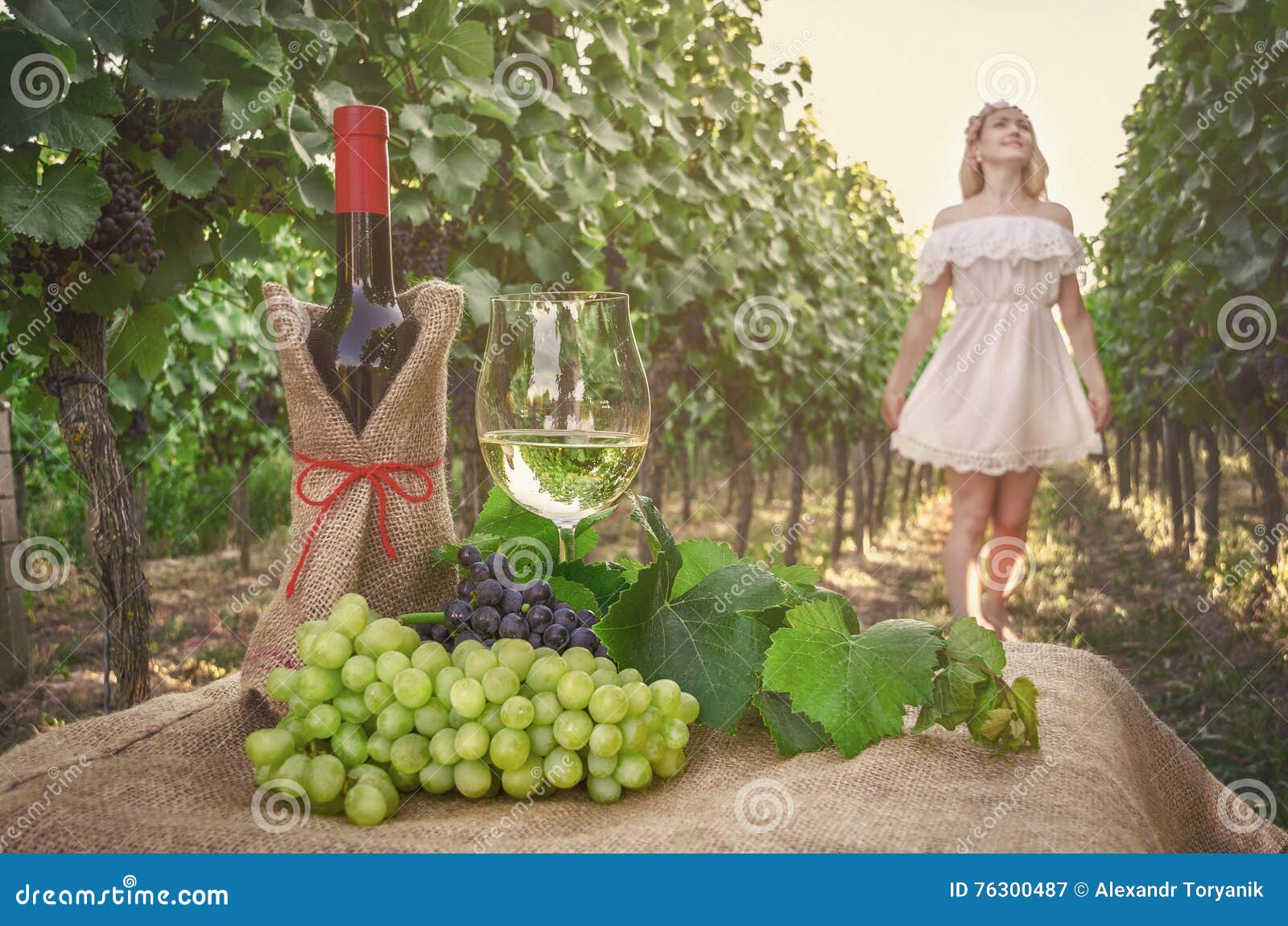 Young Girl Enjoying Happy Moments and Dancing in Vineyard Free Stock Photo