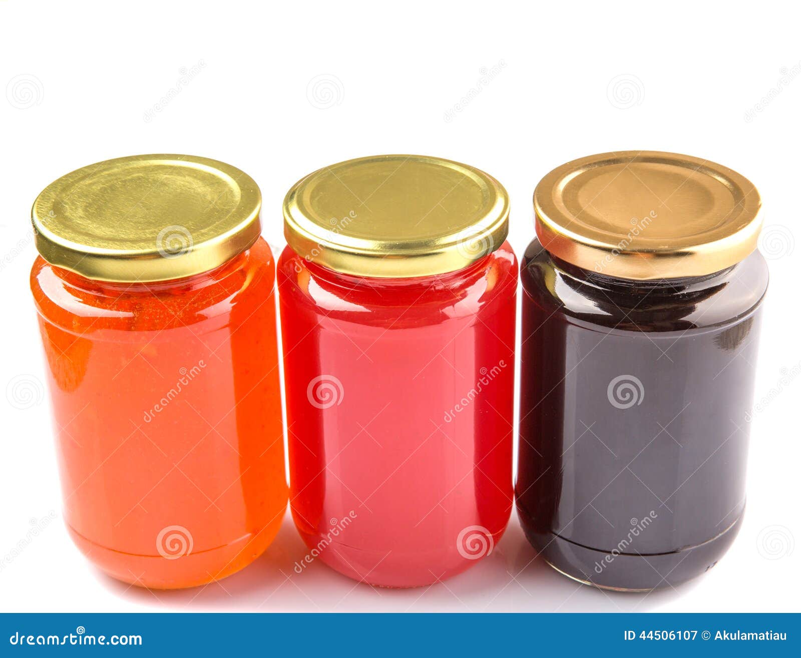 Bottled Blueberry, Strawberry, Orange Jam VI Stock Image Image of