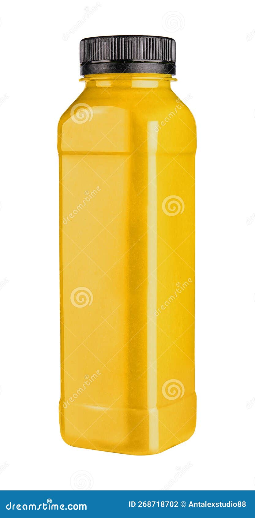 Bottled Fruit Juice Isolated Over White Stock Photo Image of glass