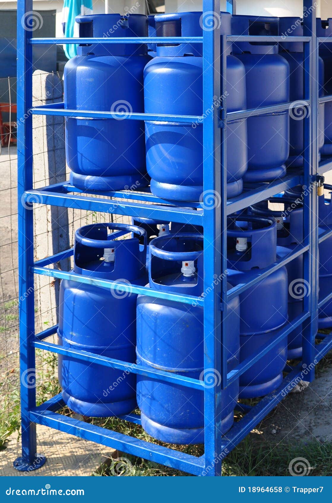 Bottled gas. stock photo. Image of sale, butane, tank 18964658