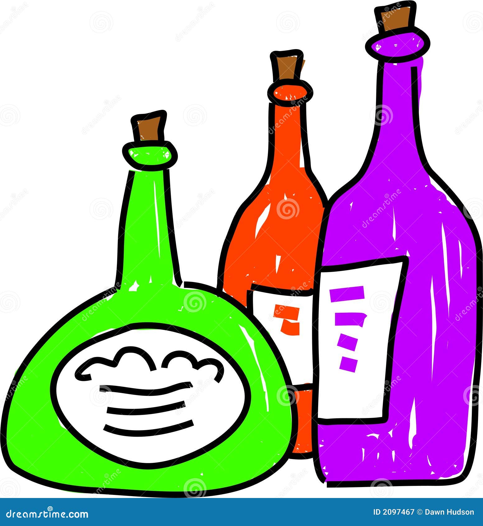 Bottles stock vector. Illustration of clip, alcohol, drinks - 2097467