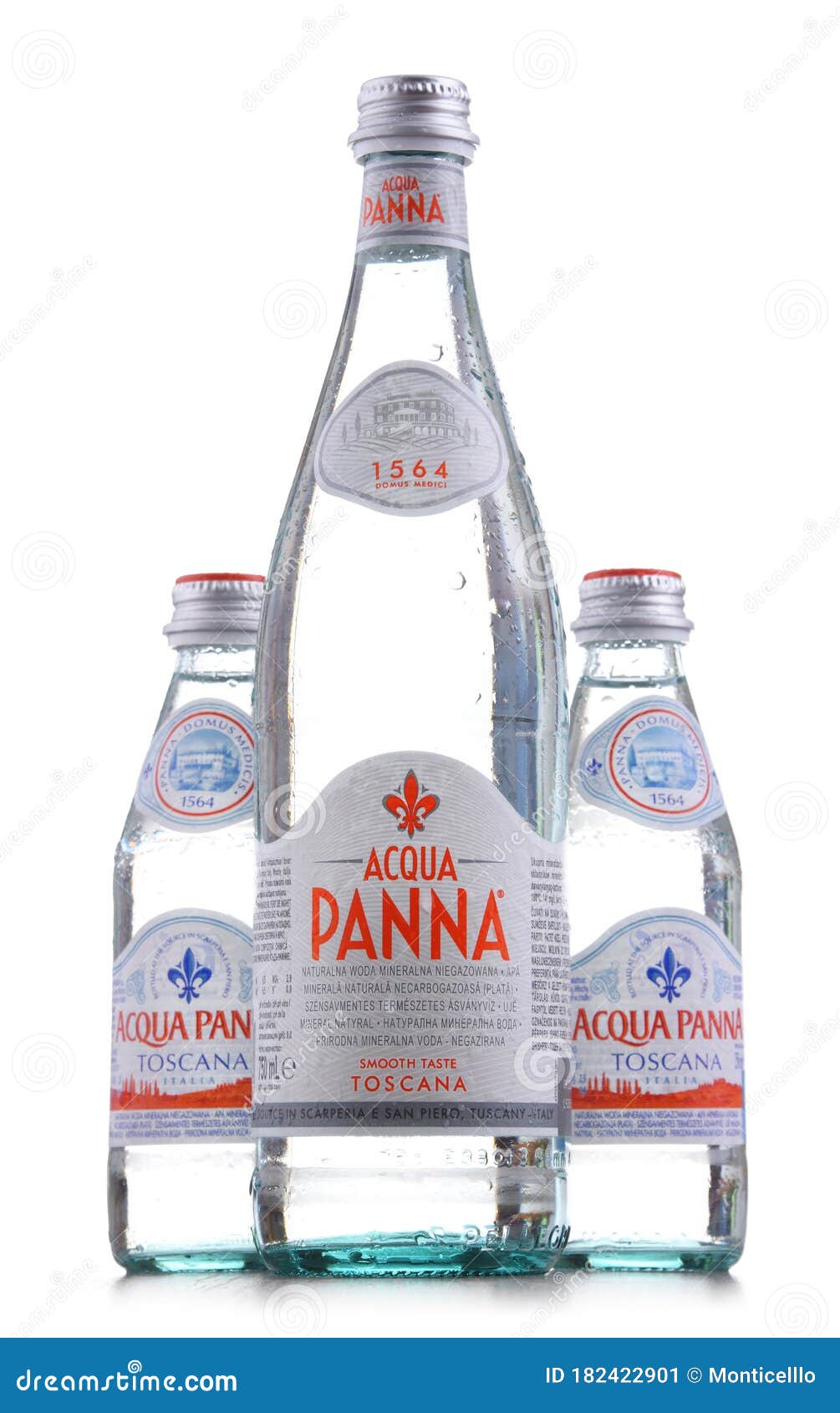 Download Bottles Of Acqua Panna Mineral Water Isolated On White Editorial Photo Image Of Grocery Water 182422901