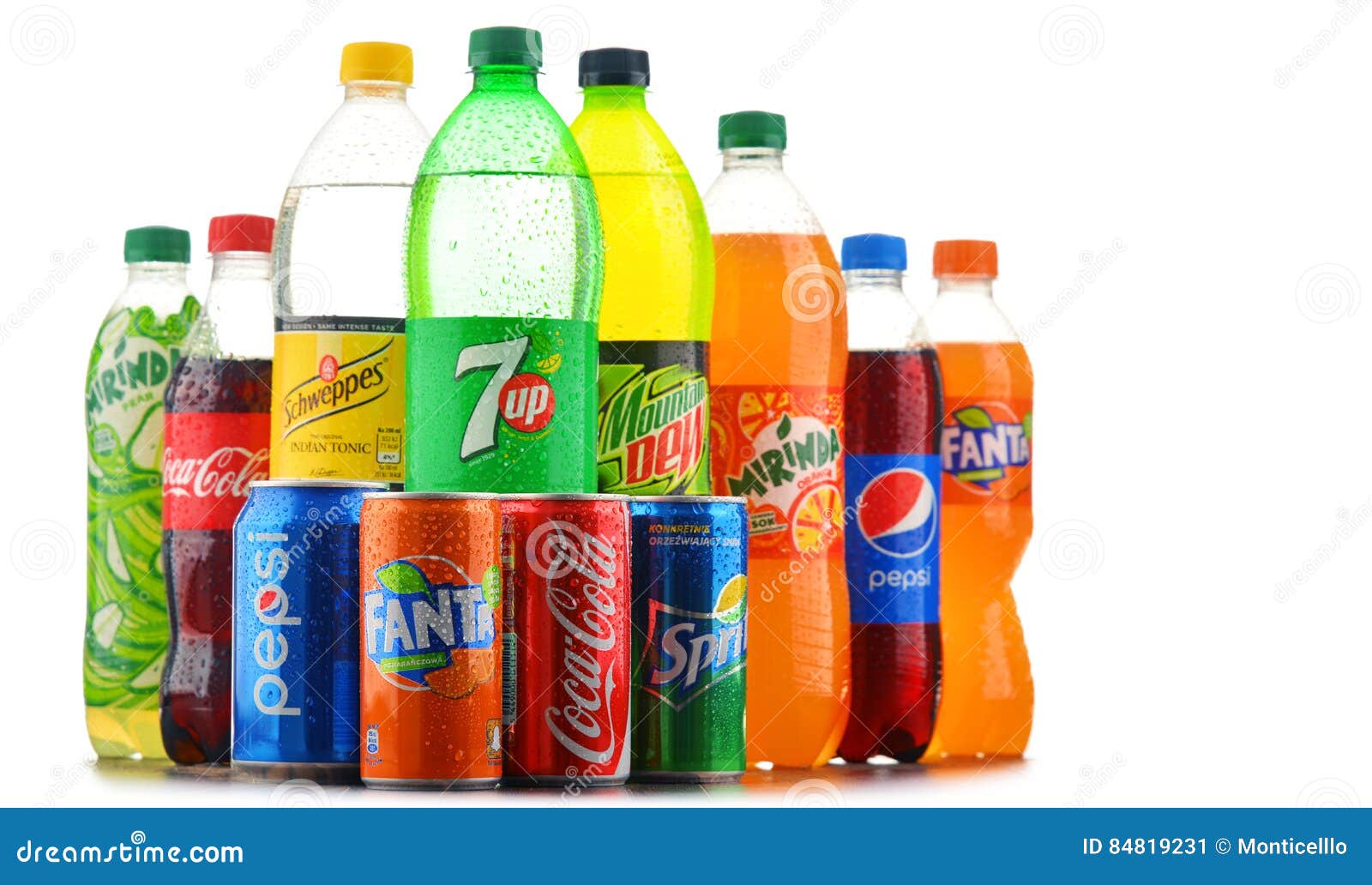 Bottles Of Assorted Global Soft Drinks Editorial Photo ...