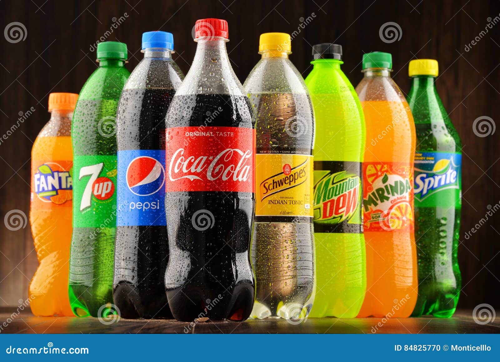 Bottles of Assorted Global Soft Drinks Editorial Image - Image of global,  illustrative: 84825770