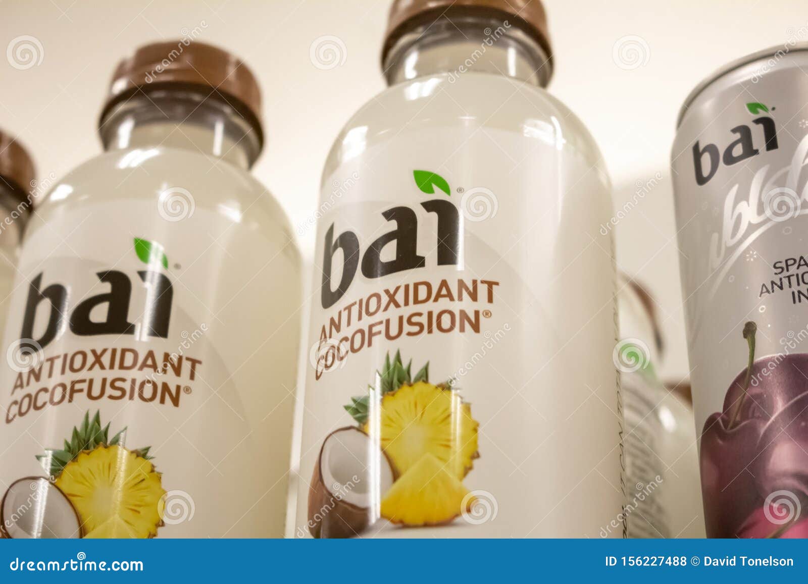 Bottles of Bai drinks editorial stock photo. Image of drink 156227488