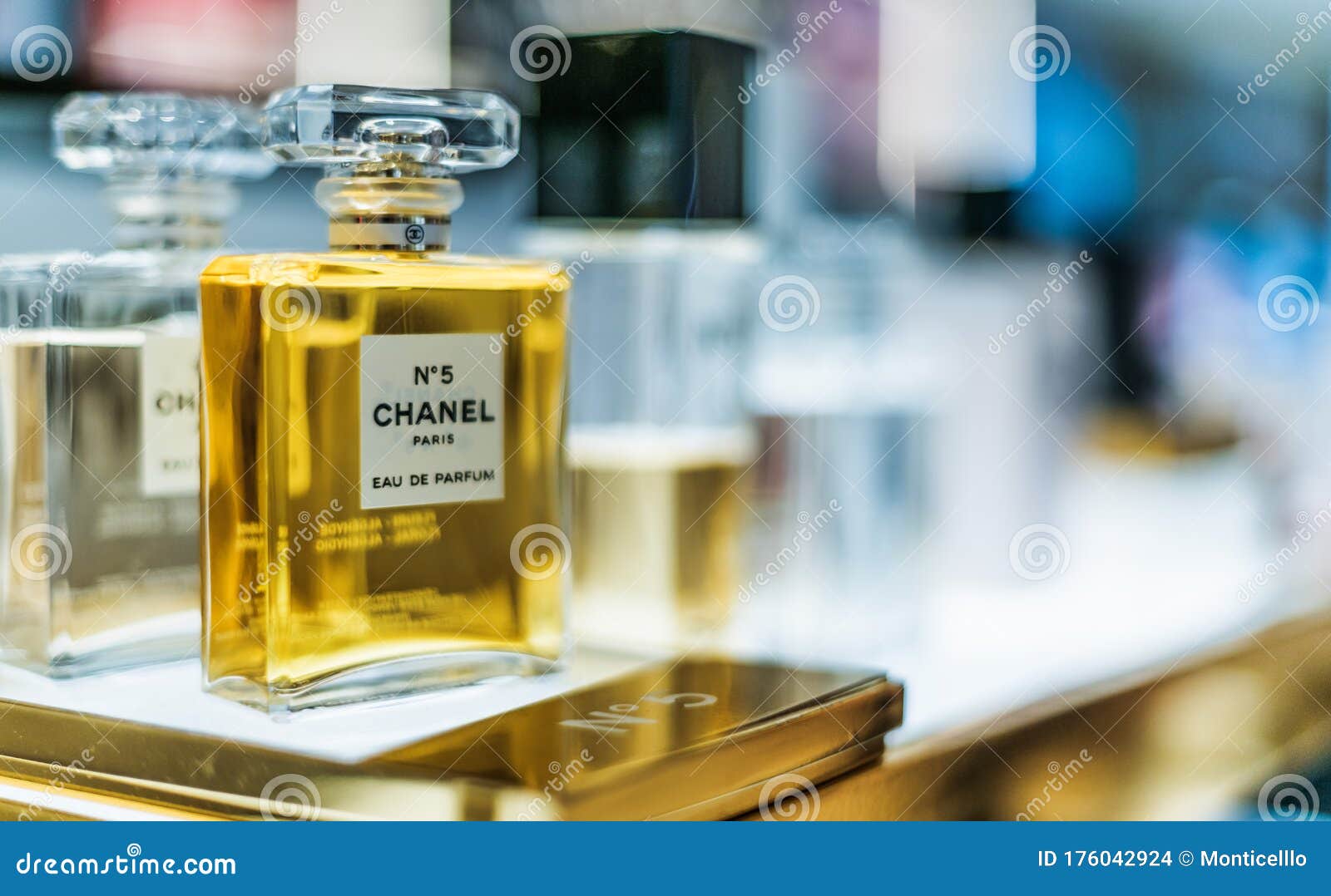 Bottles of Chanel No. 5 Perfume on a Store Shelf Editorial Stock Image -  Image of women, store: 176042924
