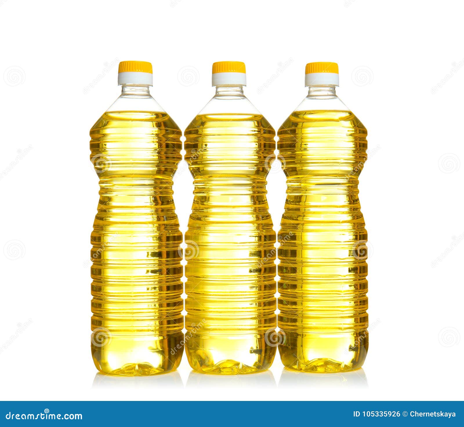 Bottles of Cooking Oil, Isolated Stock Photo Image of sunflower