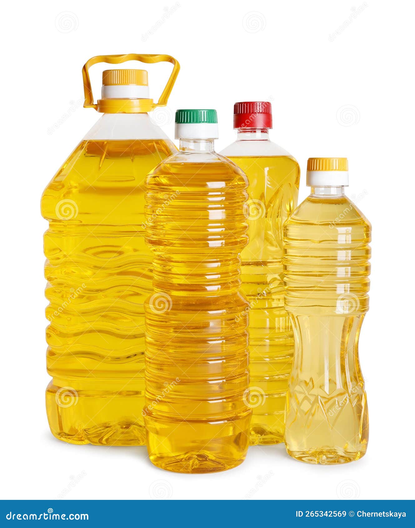 Bottles of Cooking Oil on White Background Stock Image Image of healthy, golden 265342569
