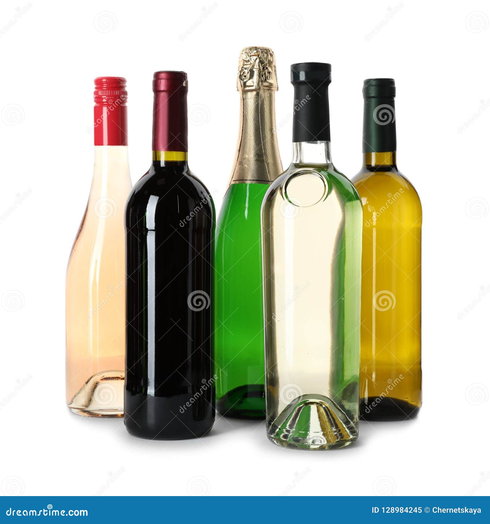 Bottles with Different Alcoholic Drinks Stock Image Image of beverage