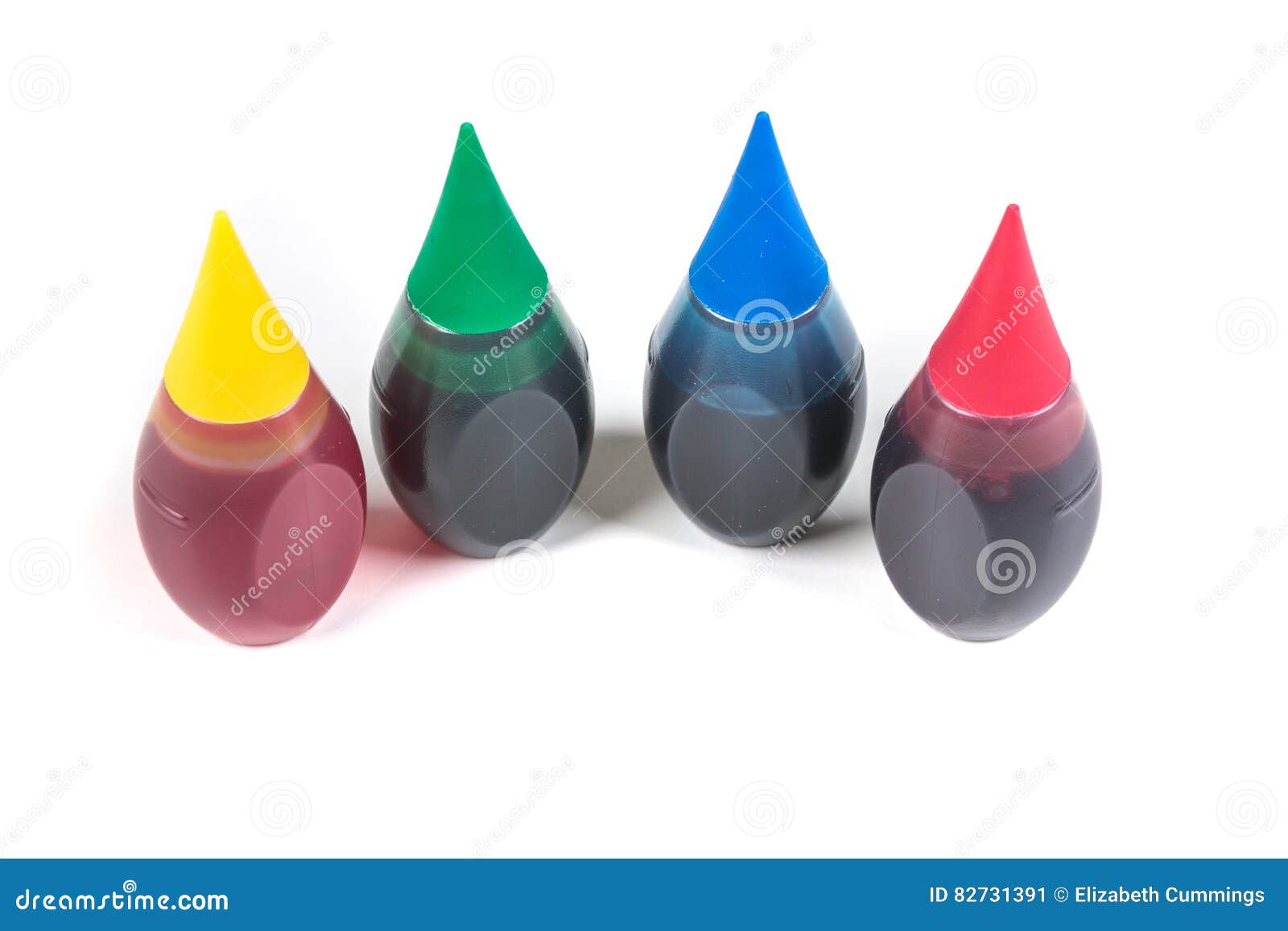 4 bottles of food coloring stock image. Image of bright - 82731391