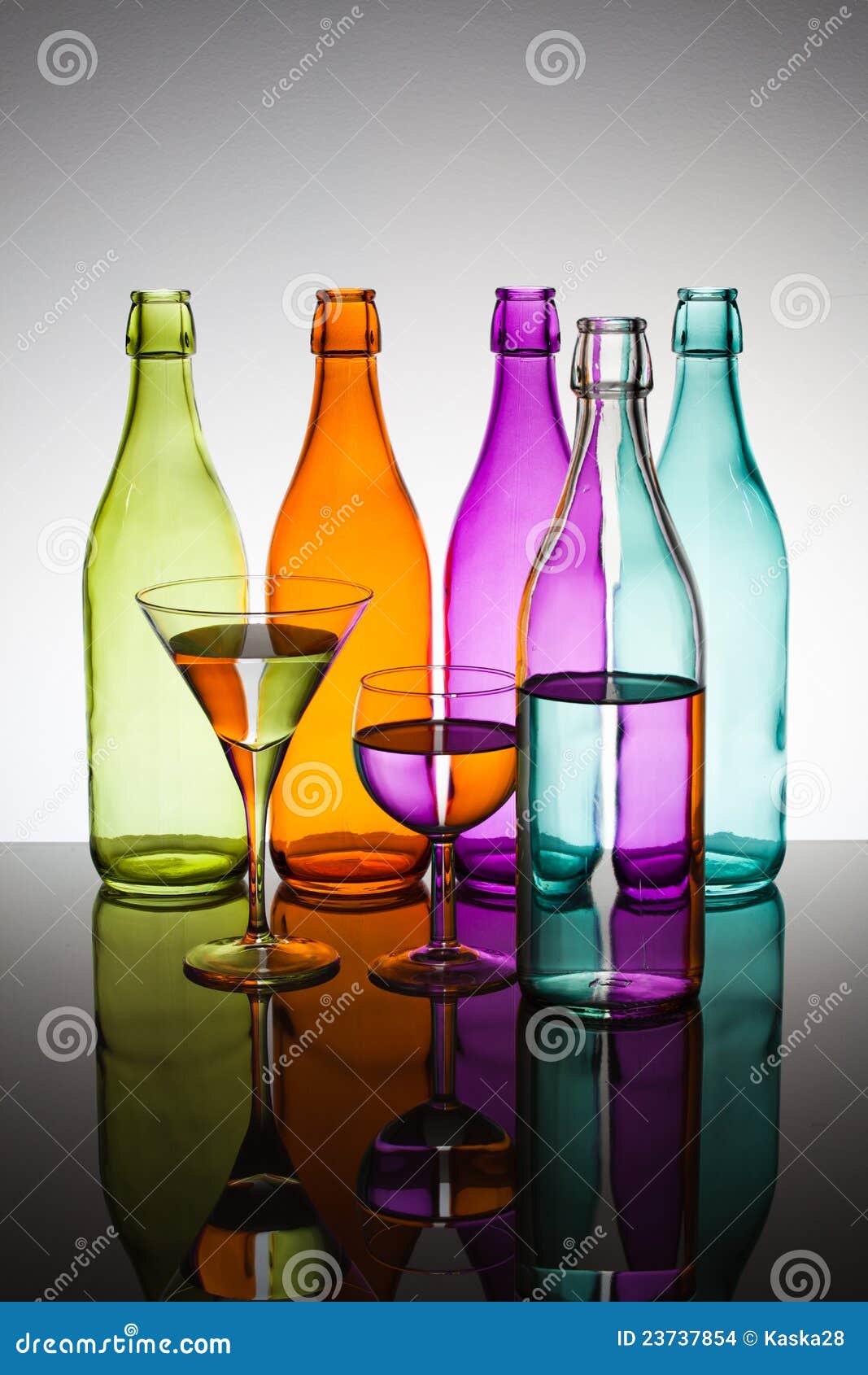 bottles & glasses