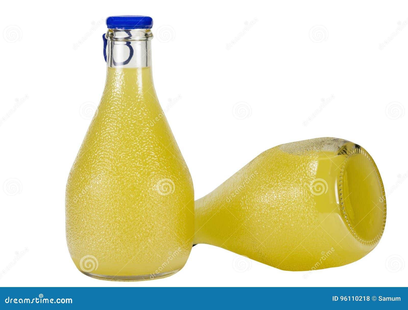 Bottles of lemonade stock photo. Image of isolated, juice 96110218