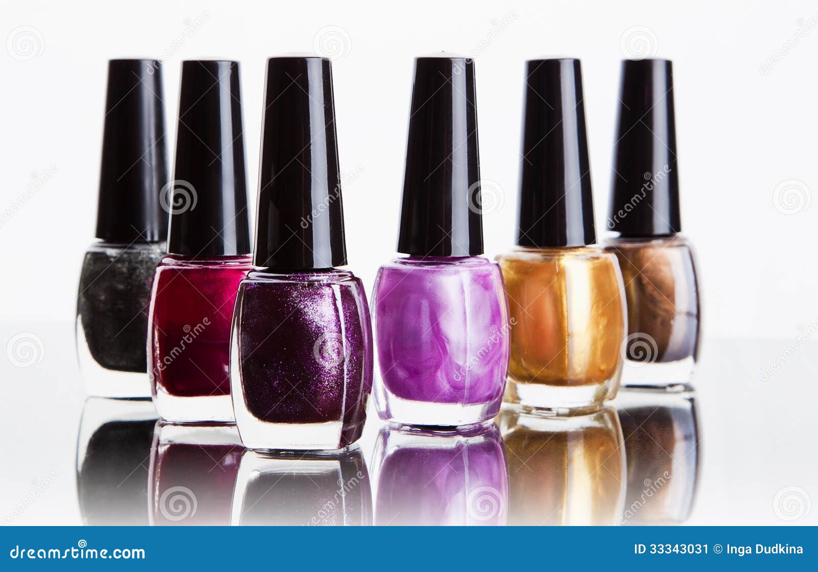 Bottles with nail polish stock image. Image of bottle 33343031