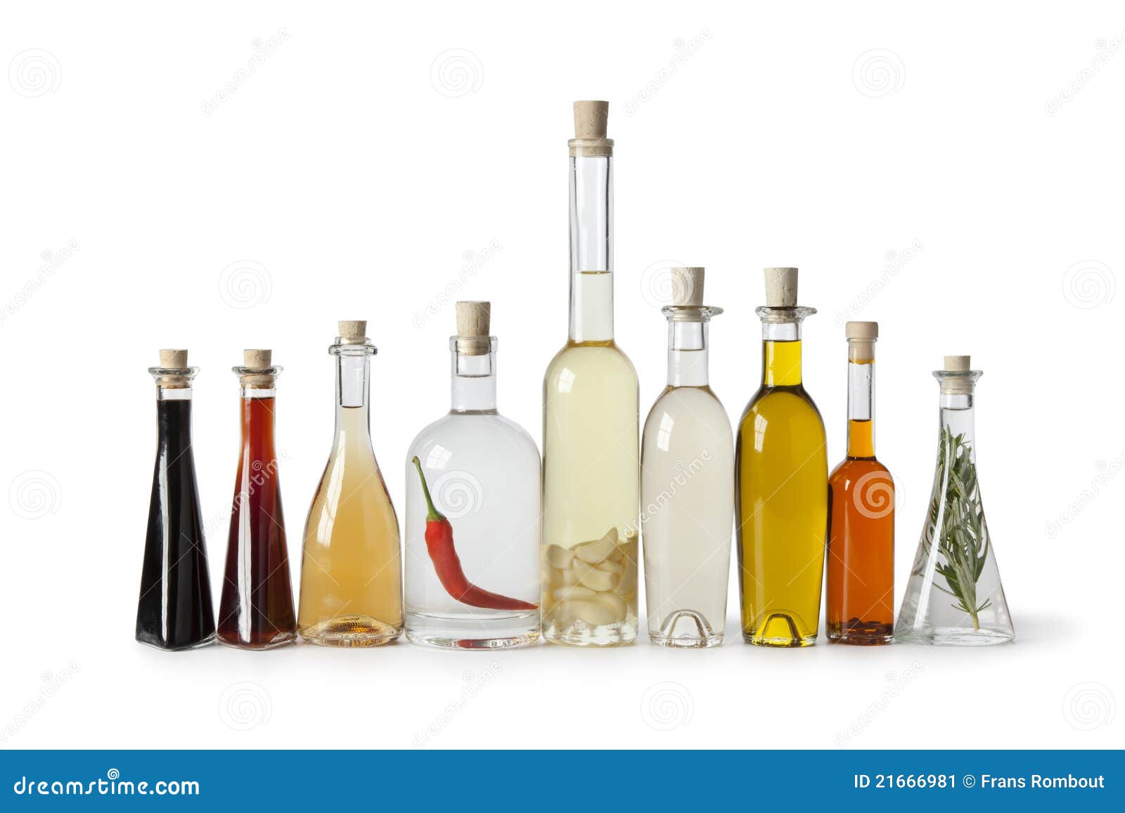 Bottles with Oil and Vinegar Stock Image Image of ingredient