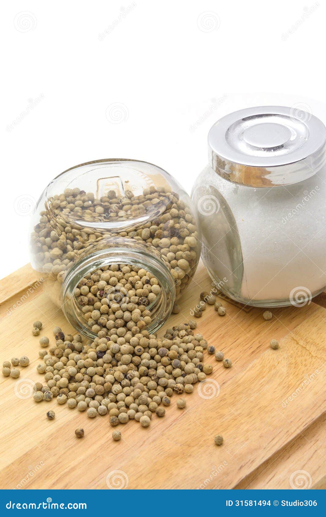 Bottles of salt and pepper stock photo. Image of table 31581494