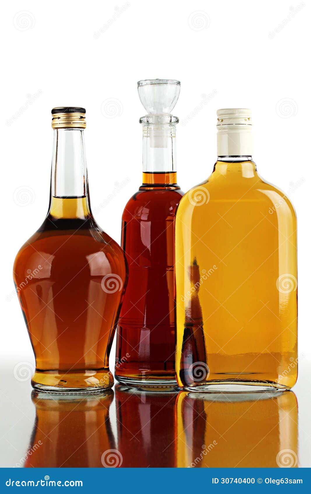 Bottles of strong spirits. stock photo. Image of alcohol 30740400