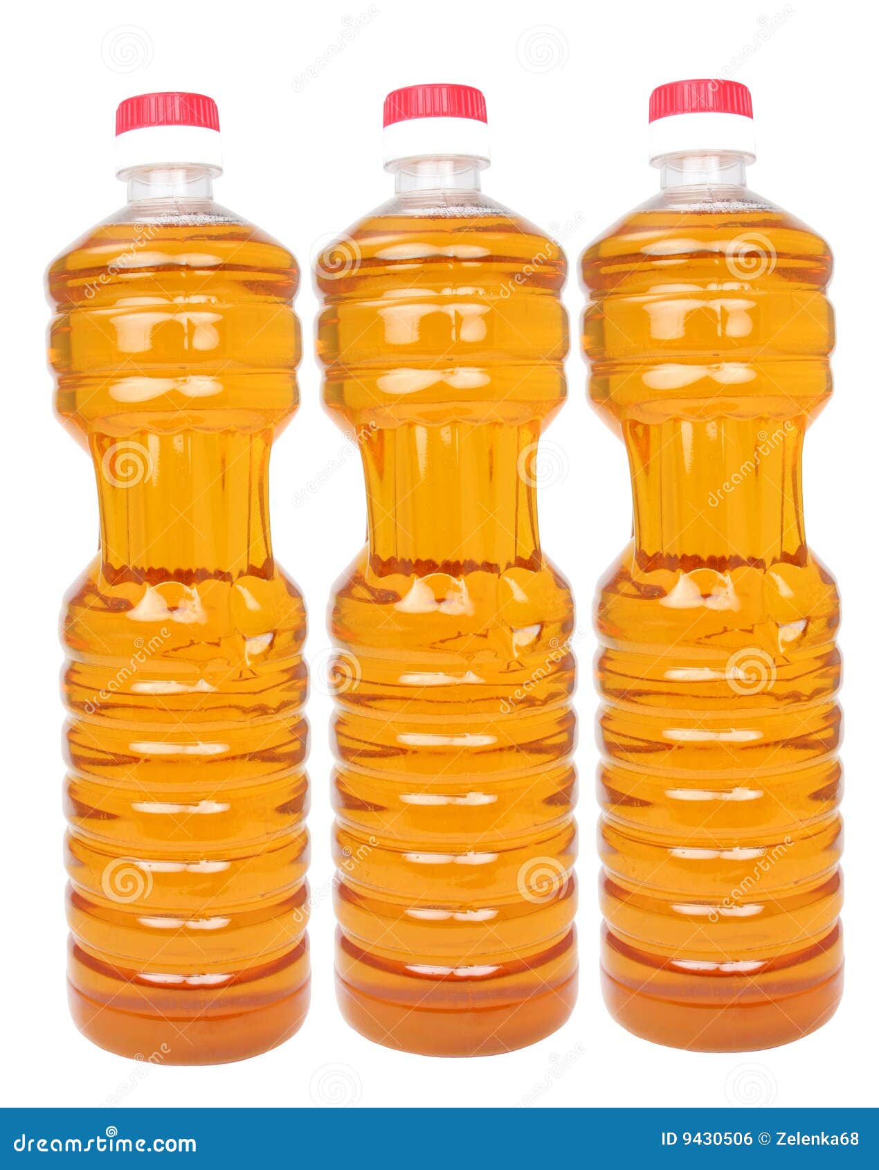 Bottles with vegetable oil stock photo. Image of plastic 9430506