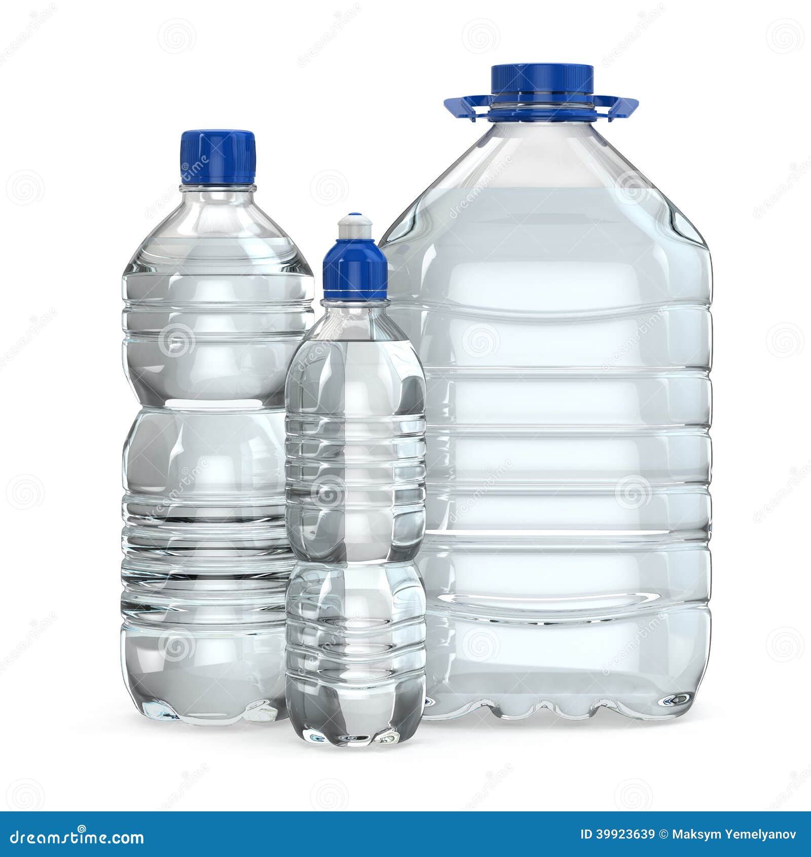 Bottles of Water Various Sizes Stock Illustration Illustration of