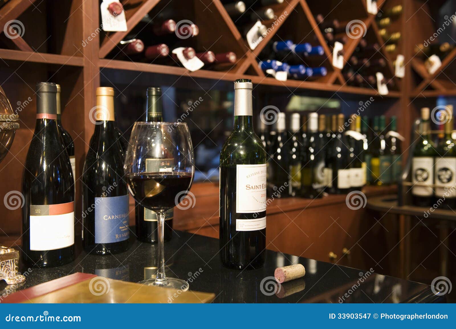 Wine Shop La Cantina With A Wide Display Of Wine Bottles Inside Of The