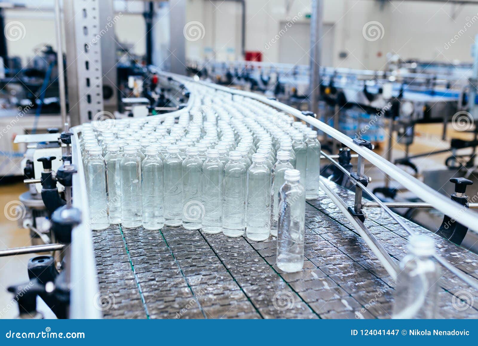 Water bottling factory stock image. Image of ecological 124041447