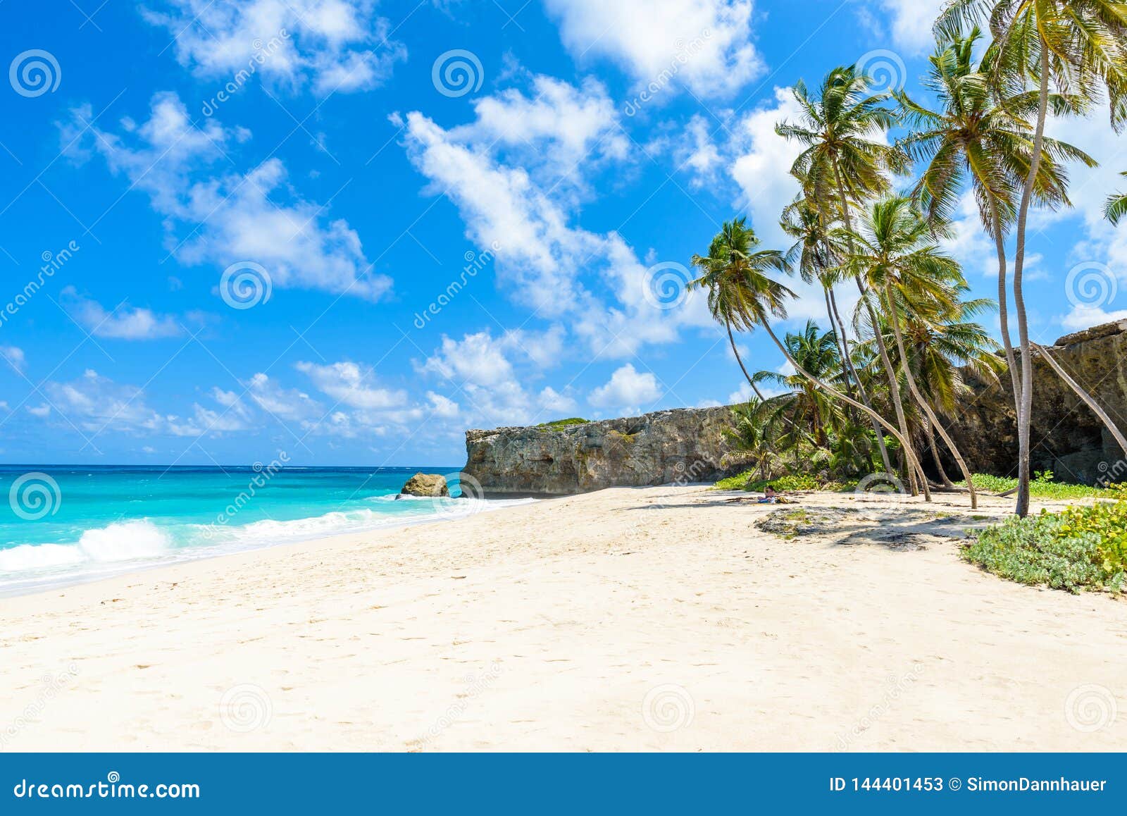 Bottom Bay Barbados Paradise Beach On The Caribbean Island Of