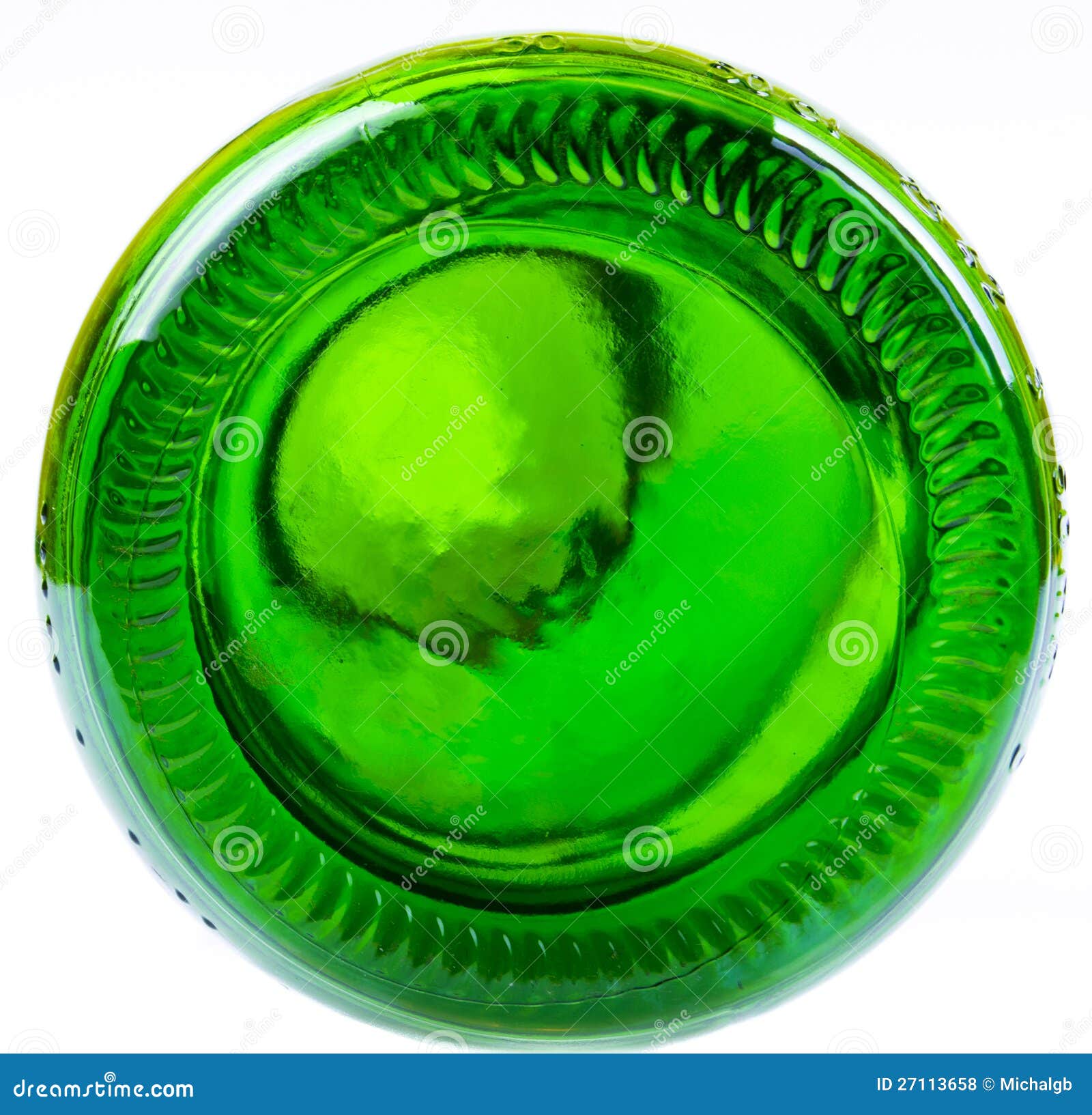 Bottom of the green bottle stock photo. Image of macro - 27113658