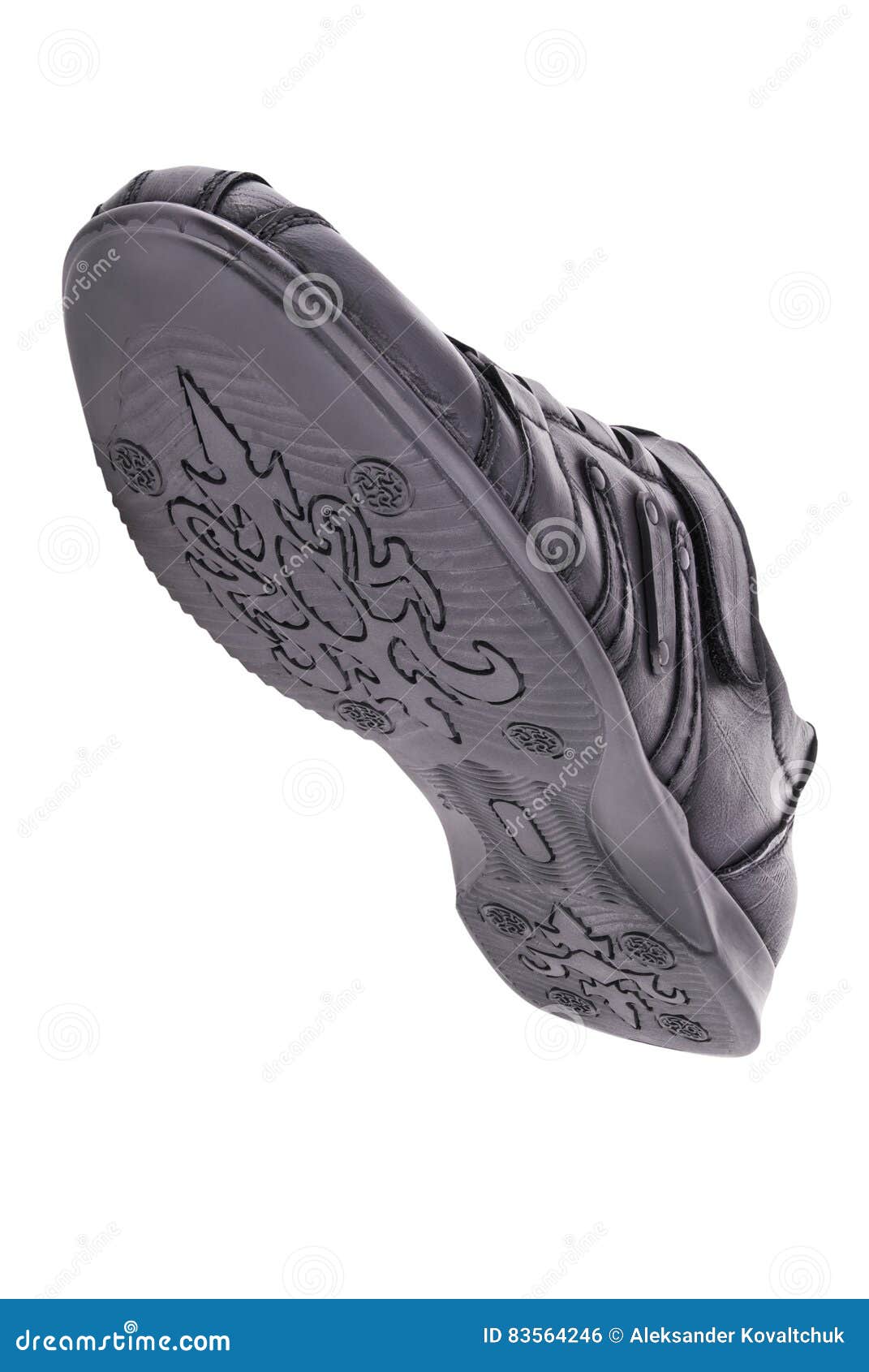 the bottom of a shoe