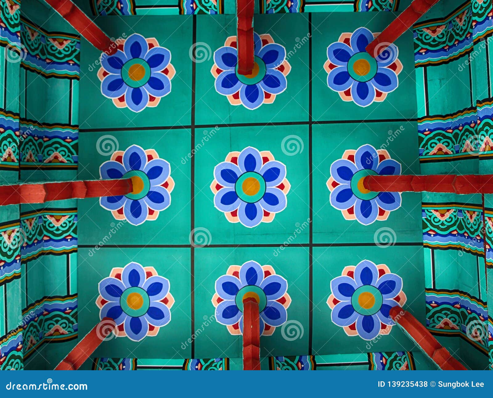 bottom view of observatory in gangcheonsan mountain, sunchang, jeollanamdo, south korea