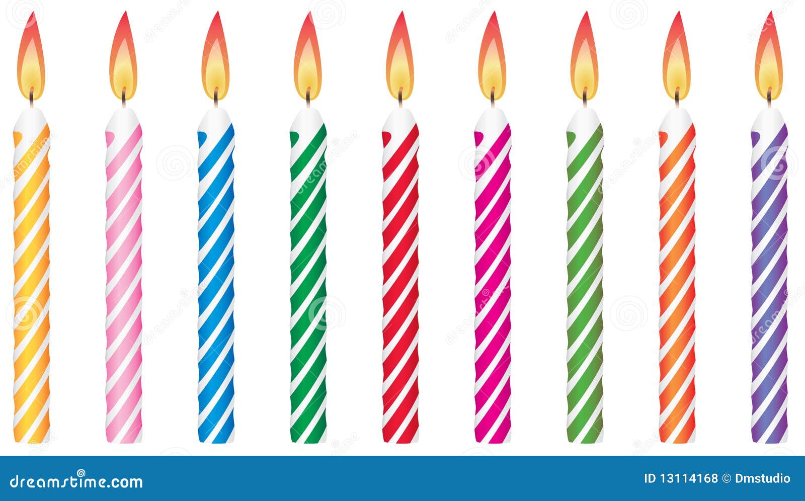 Dessin Bougie Anniversaire à Imprimer Bougies d'anniversaire illustration de vecteur. Illustration du flamme