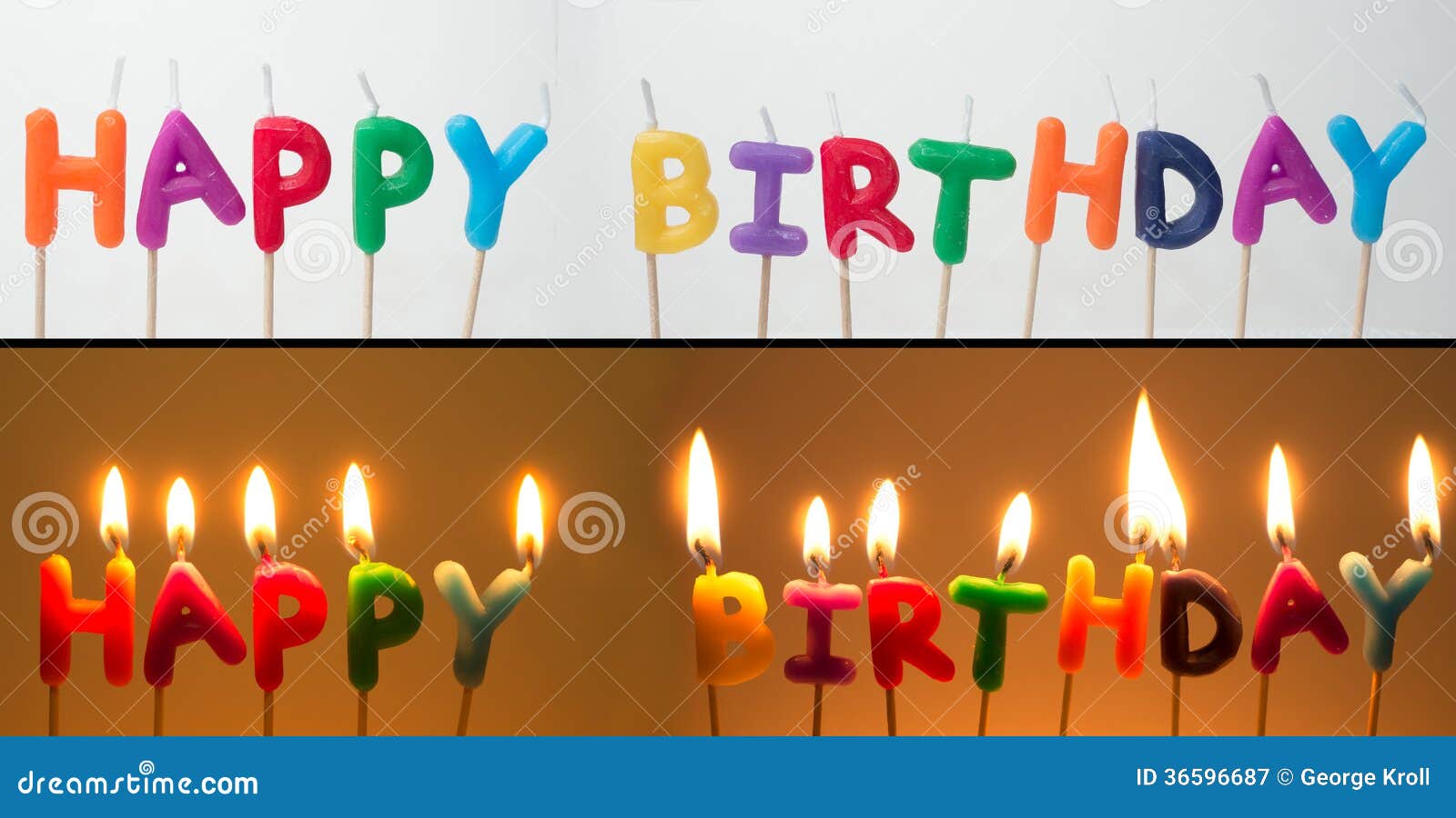 Bougies De Joyeux Anniversaire Image Stock Image Du Texte Gateau