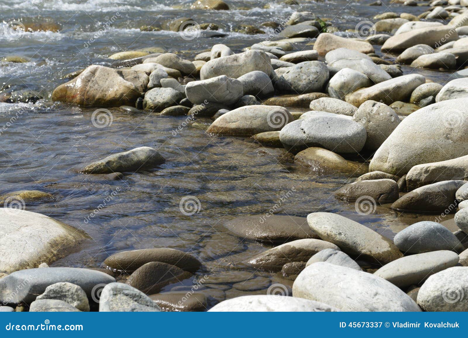 Boulders in the river stock image. Image of beach, pebbles - 45673337