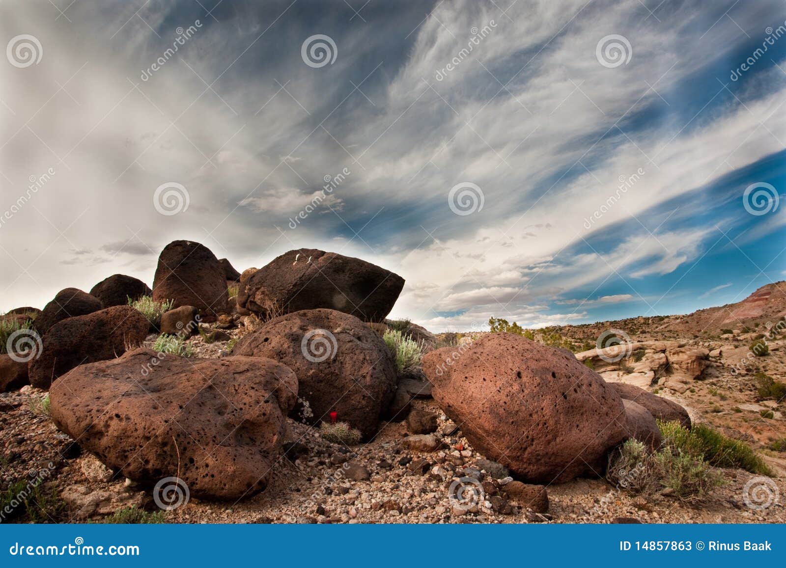 boulders and sky