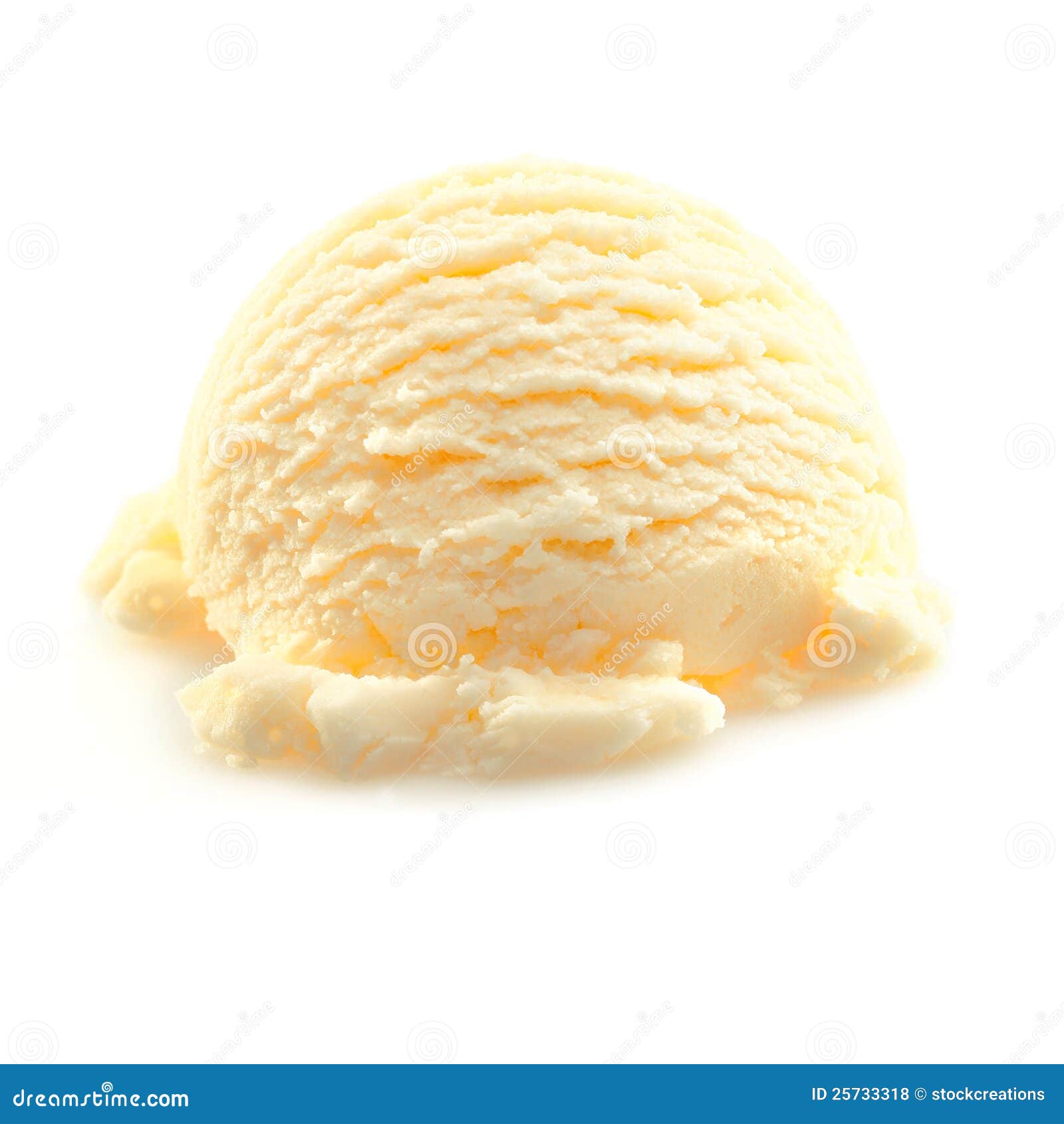 boule de glace de vanille 25733318