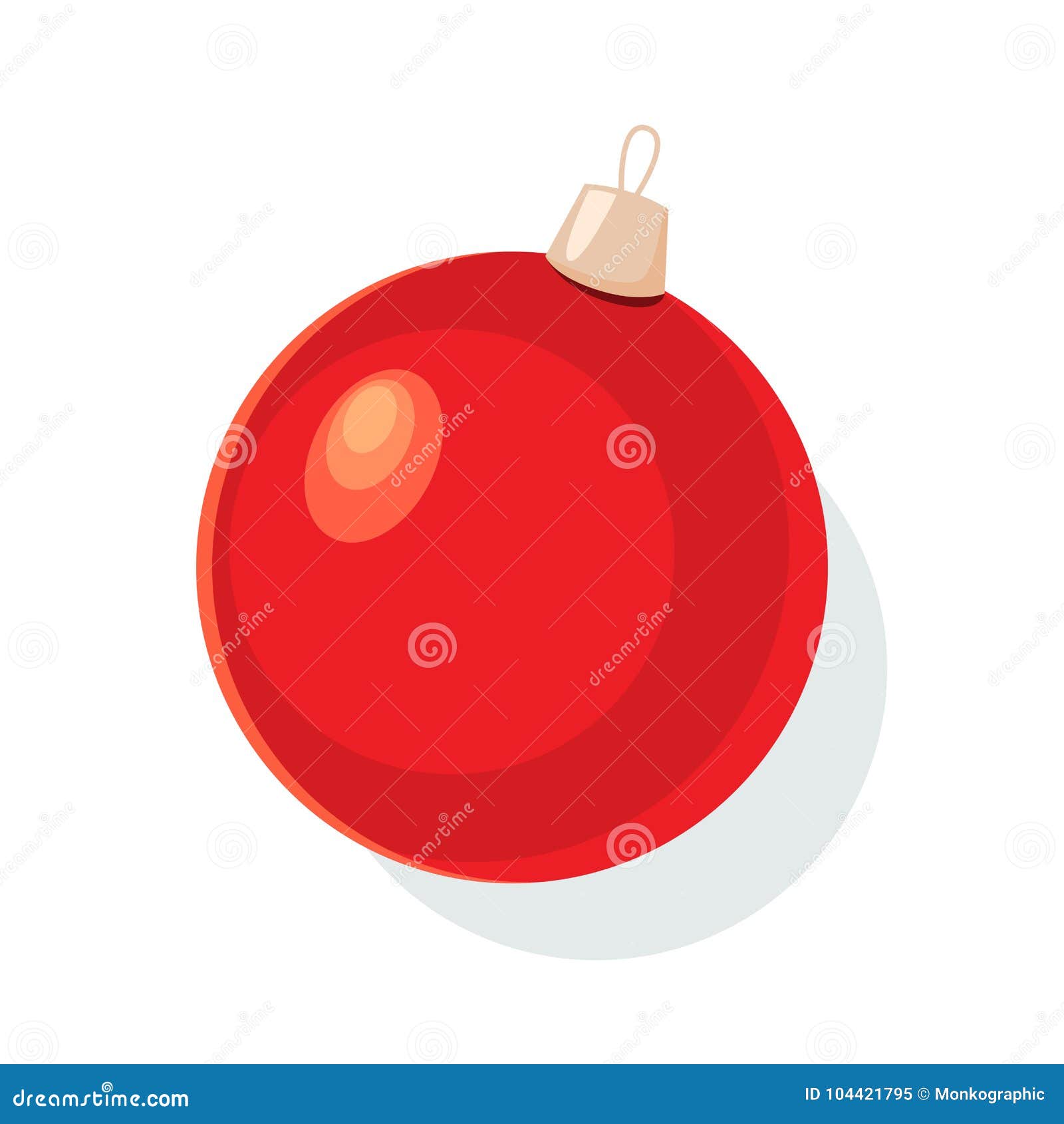 Icône De Joyeux Noël Avec Ballon Sur Bleu