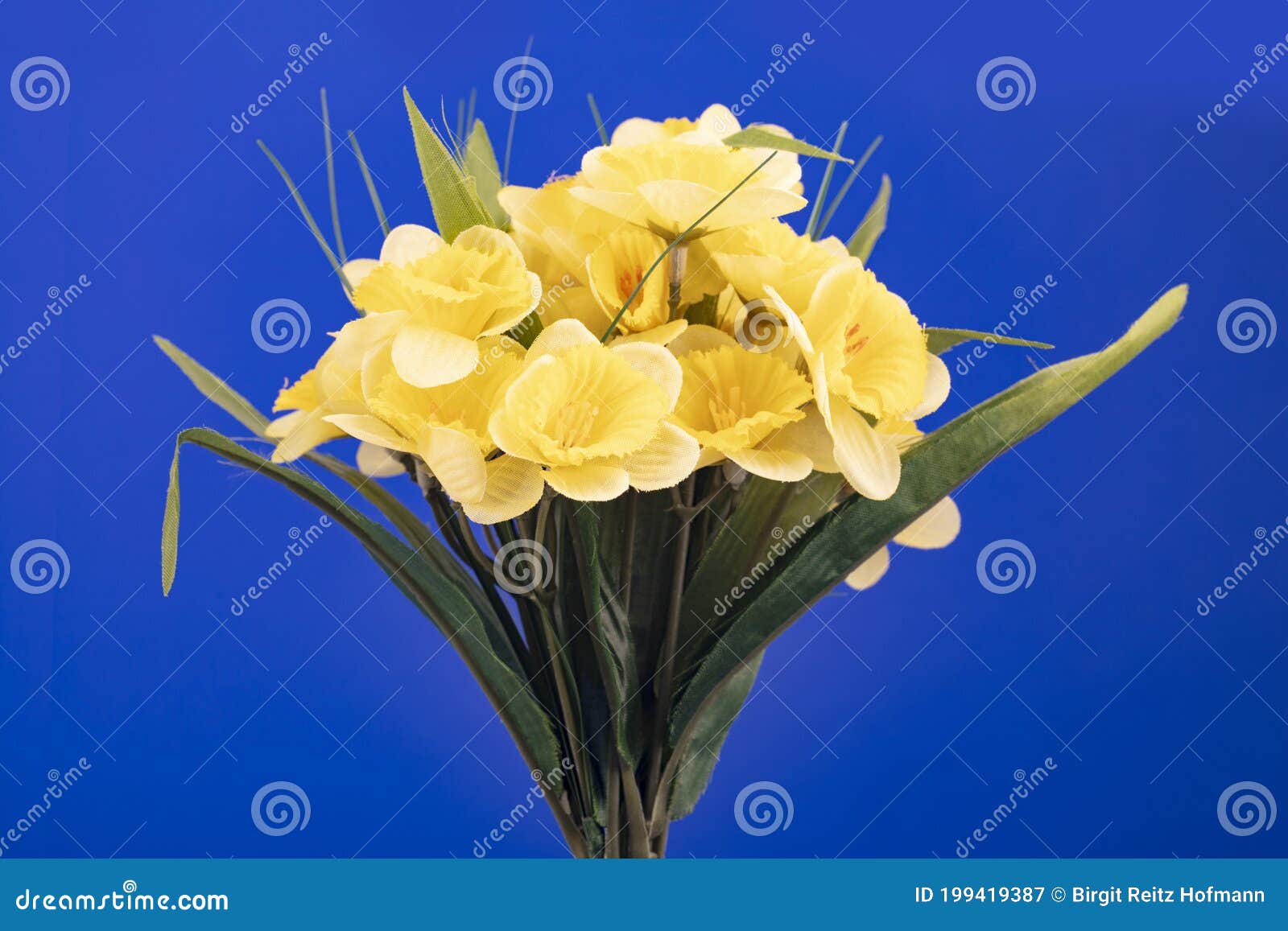 Bouquet of Artificial Jonquil Stock Image Image of cloth, colorful
