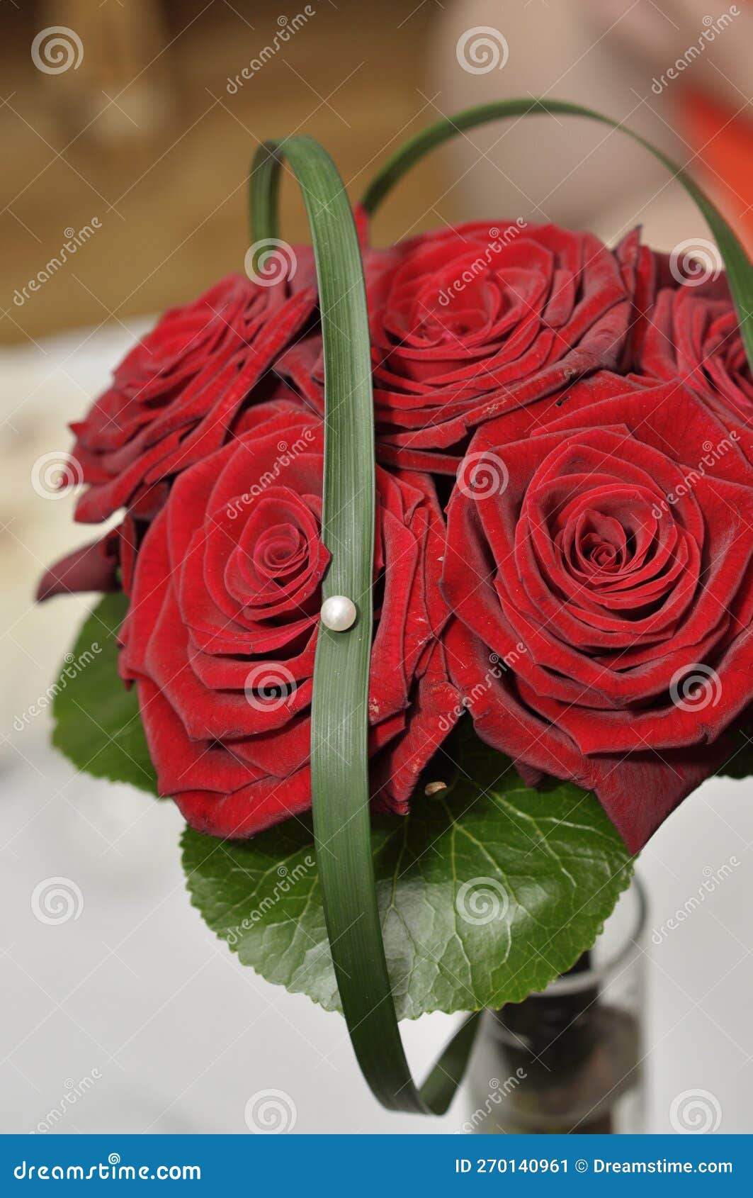 Parat identifikation indad Bouquet of Blood Red Roses with Decorative Ribbon on Valentines Day is a  Symbol of Love and Romance. Red Roses Looks Like Velvet Stock Image - Image  of floral, funeral: 270140961