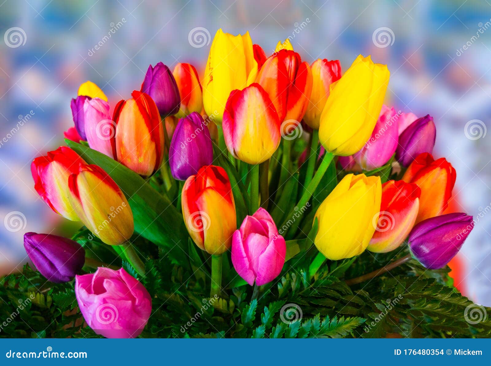 Bouquet De Fleur De Tulipe Jaune Photo stock - Image du ampoule, ferme:  176480354