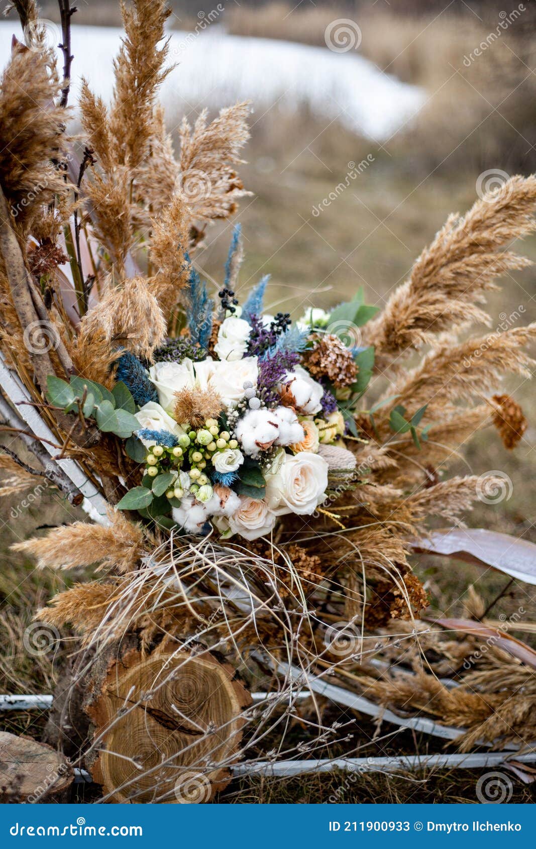 Decorazione fiori di cotone Decorazione naturale in