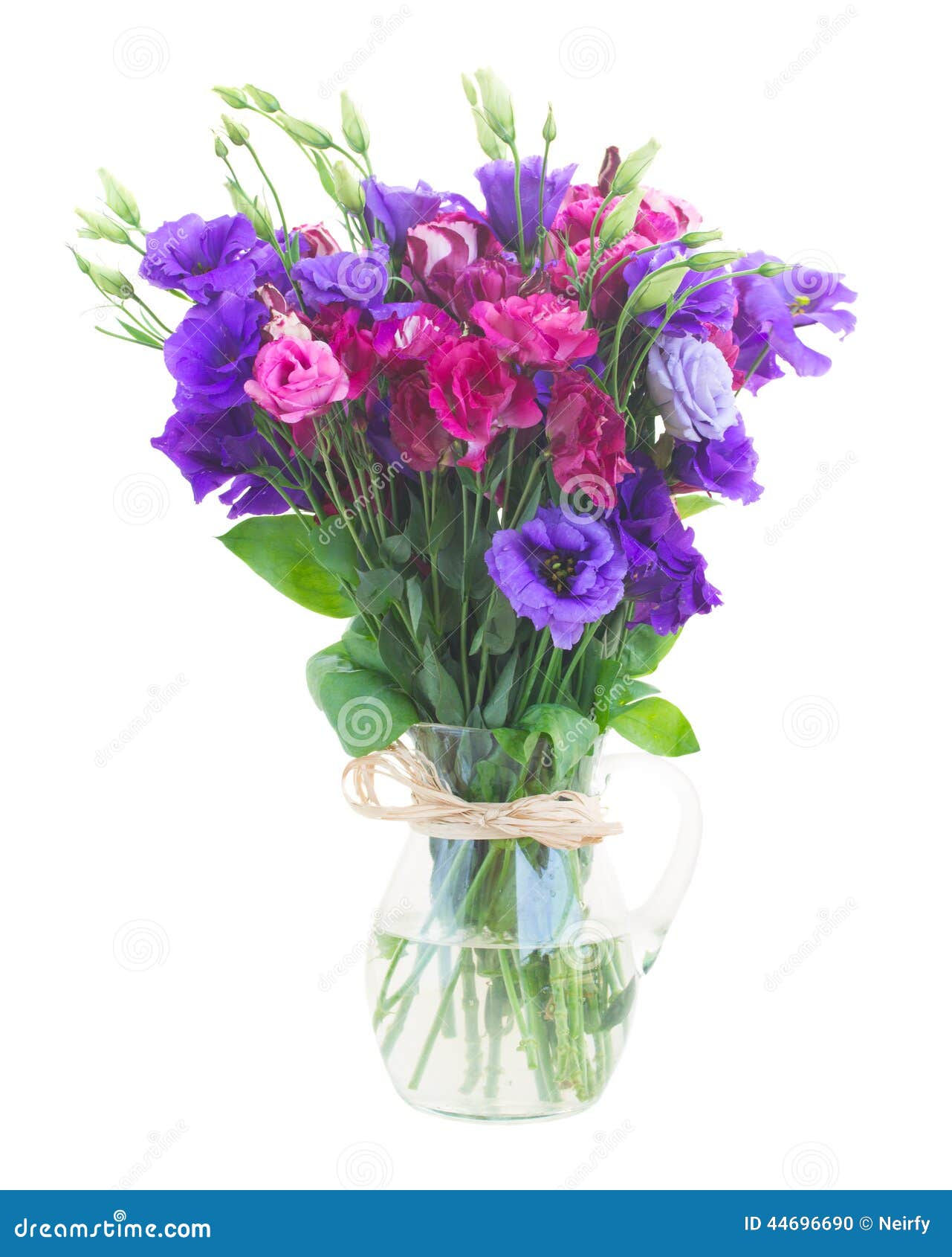 Bouquet Des Fleurs Violettes Et Mauve D'eustoma Photo stock - Image du  couleur, floraison: 44696690