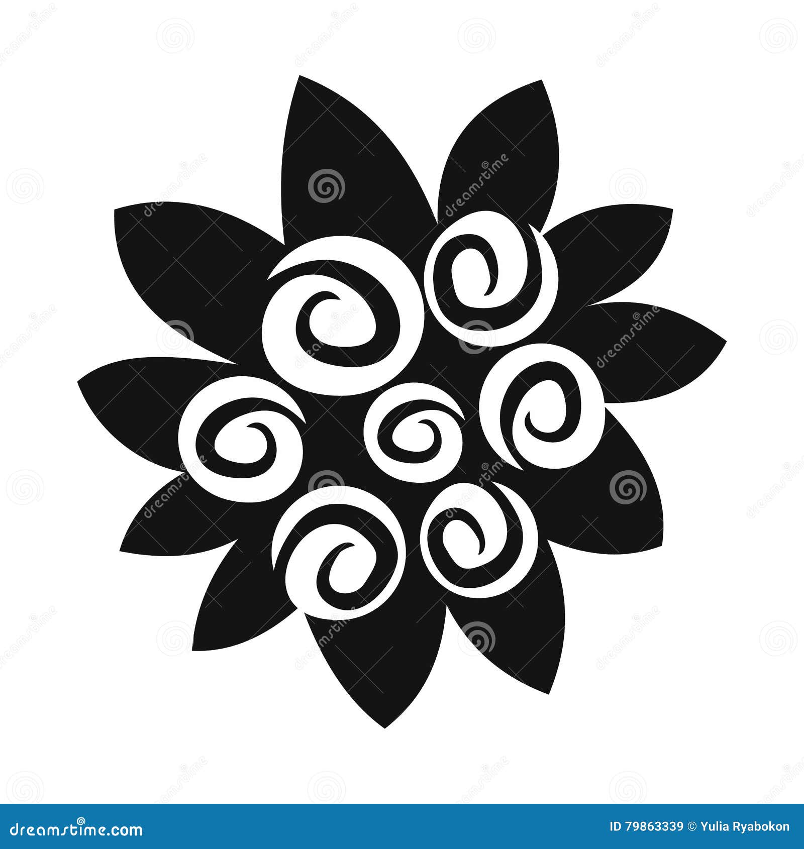 Download Bouquet Of Flowers Simple Icon Stock Vector - Illustration ...