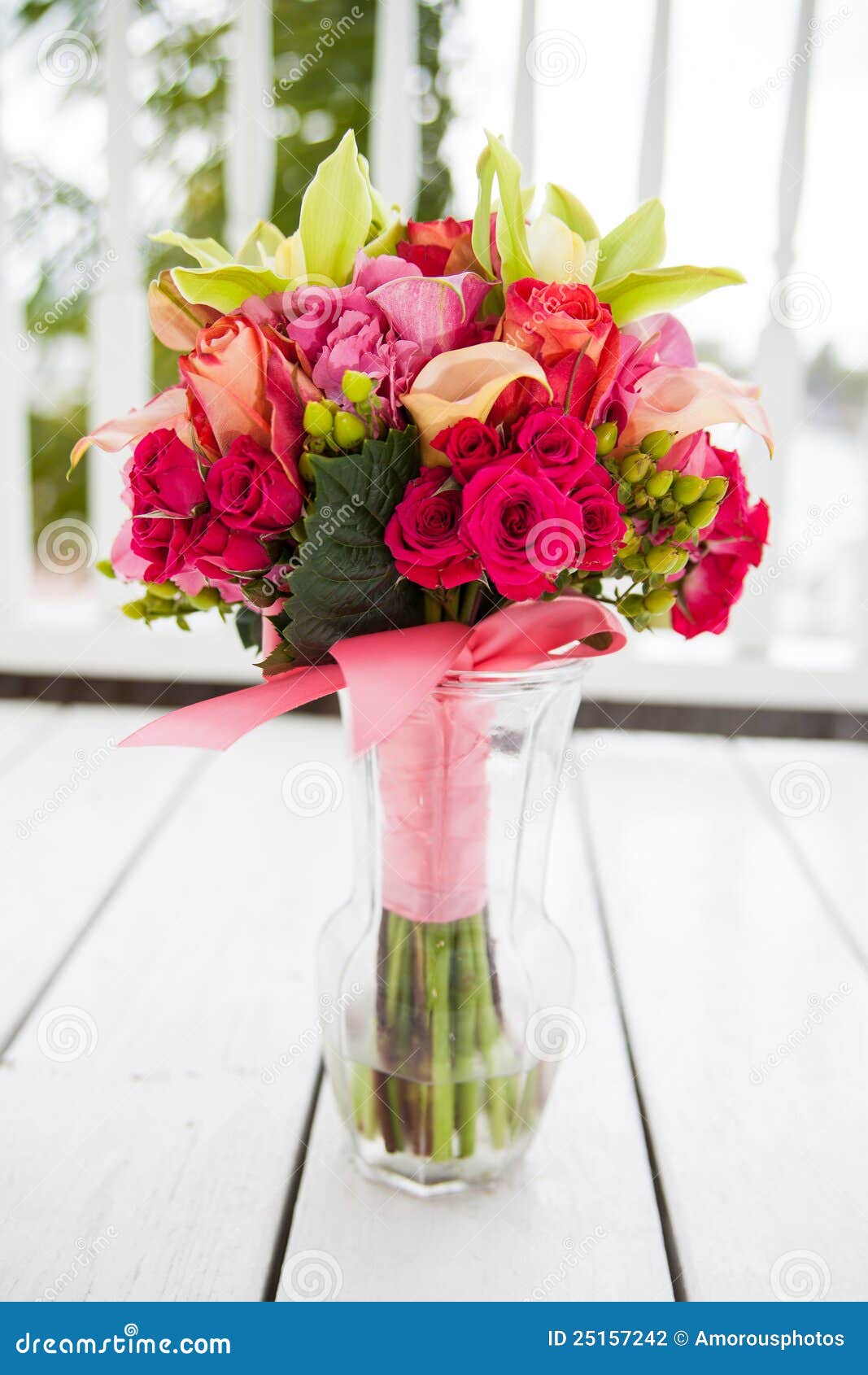 bouquet of flowers in vase