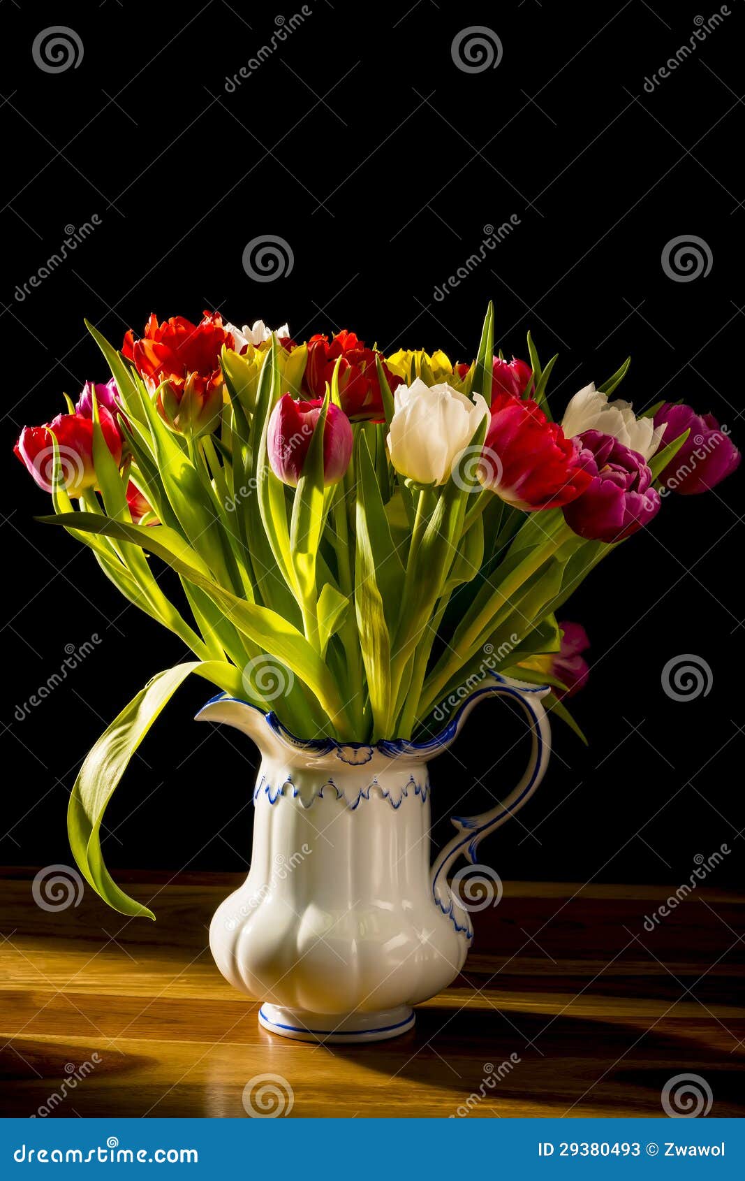 Bouquet of Flowers in Vase stock image. Image of green - 29380493