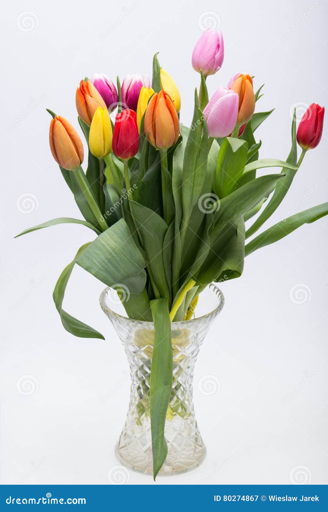 Bouquet of Fresh Spring Tulip Flowers Stock Image Image of bouquet