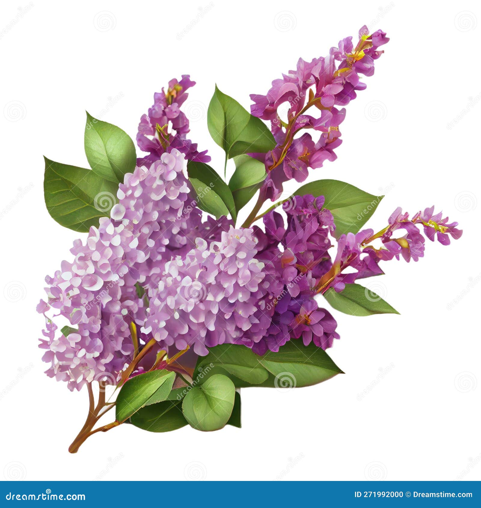 Bouquet of Lilac on a Transparent Background. Floral Arrangement Stock ...