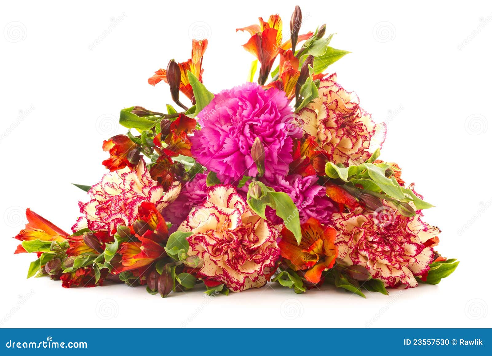 Bouquet Of Red Carnations And Chrysanthemums Stock Photo Image of