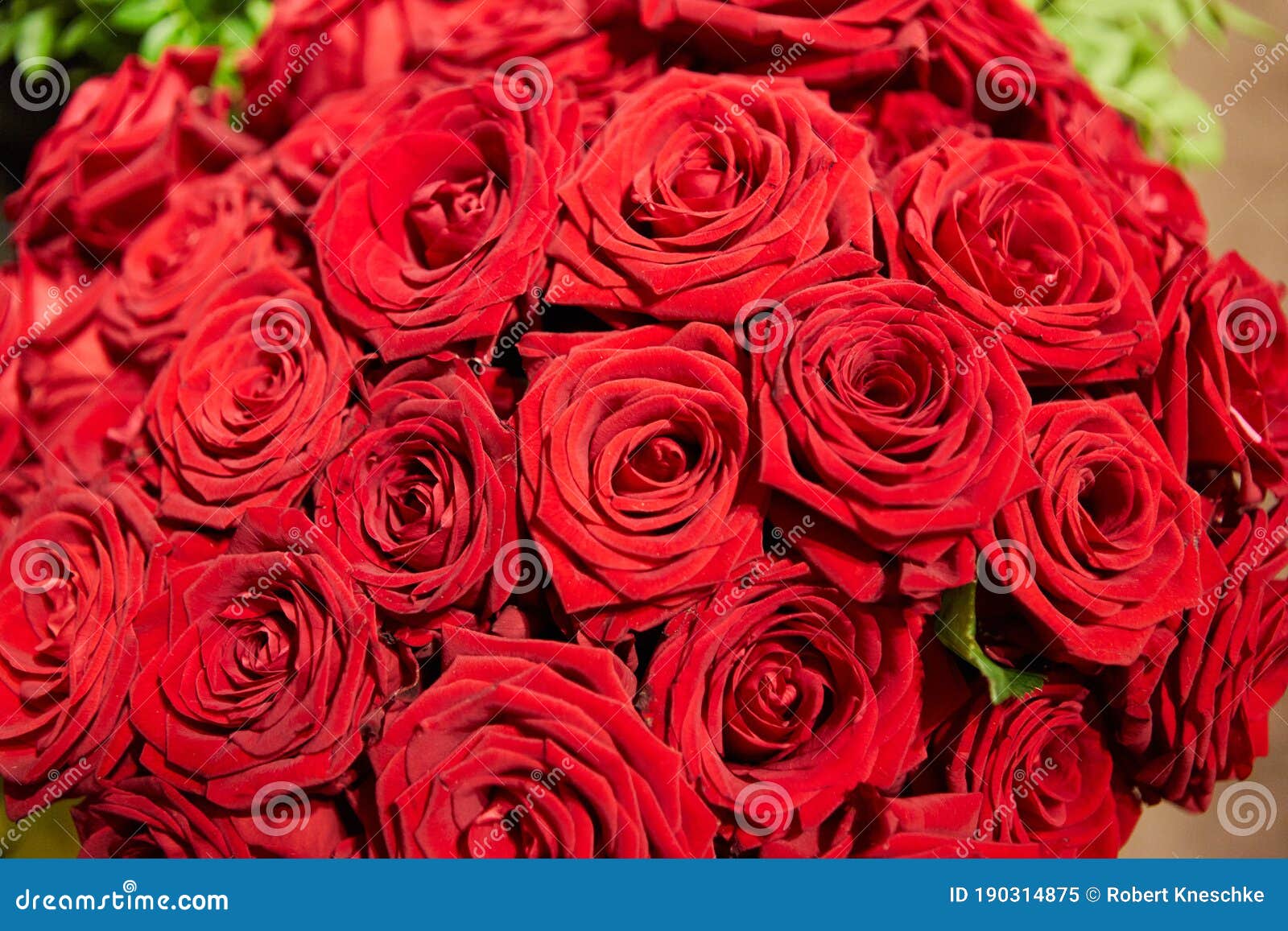 Bouquet of Red Roses for Valentine`s Day Stock Image - Image of load ...