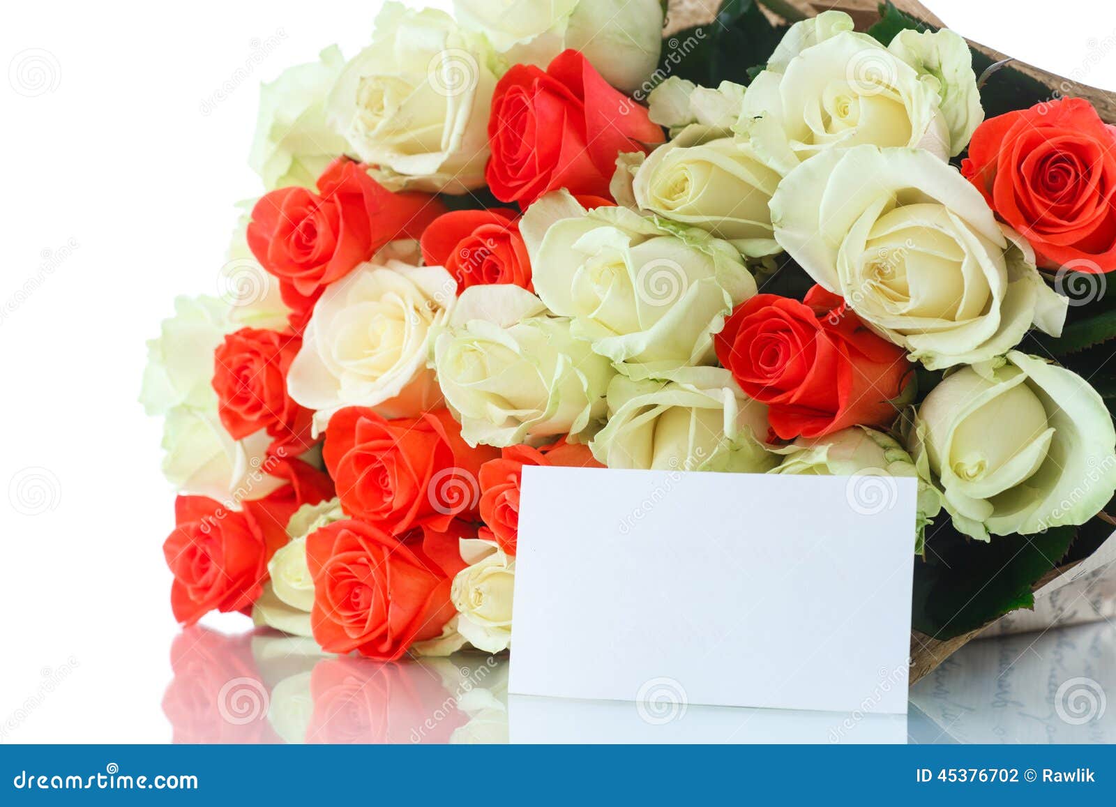 Bouquet Of Red And Yellow Roses Stock Photo Image 45376702