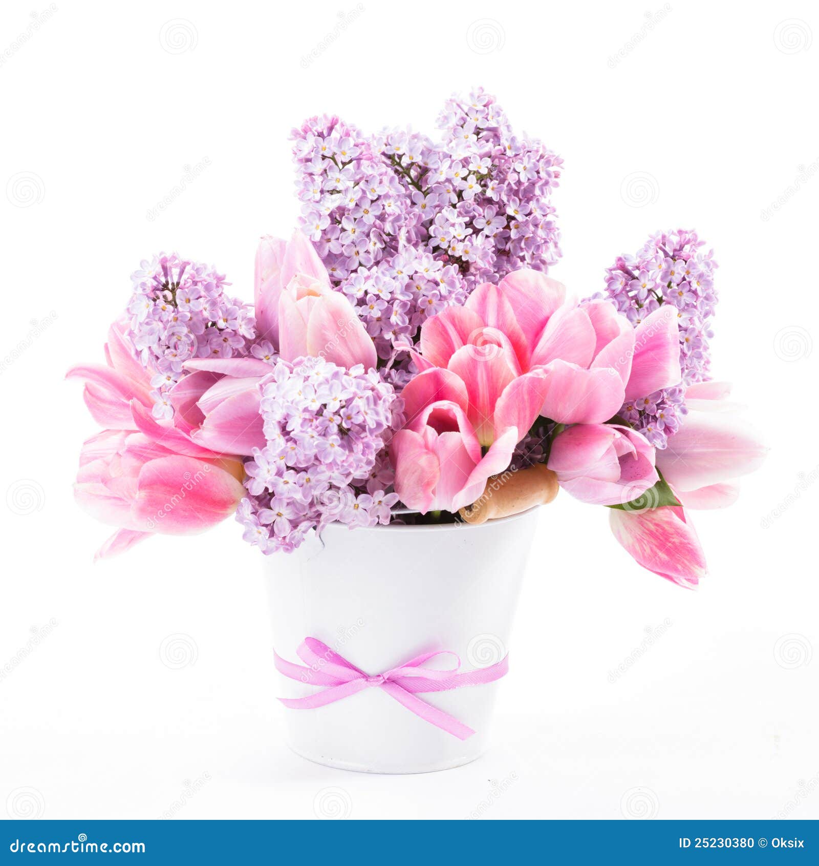 Bouquet from Tulips and Lilac Stock Photo Image of holiday